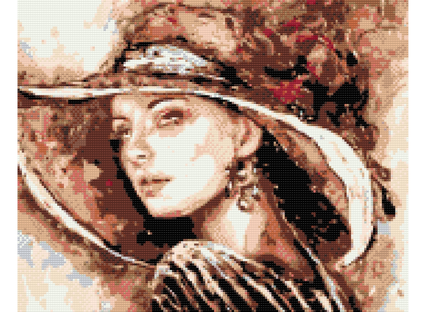 MALUJEŠ Diamantové malování - NEDOTKNUTELNÁ Rozměr: 60x80 cm, Rámování: bez rámu a bez vypnutí plátna