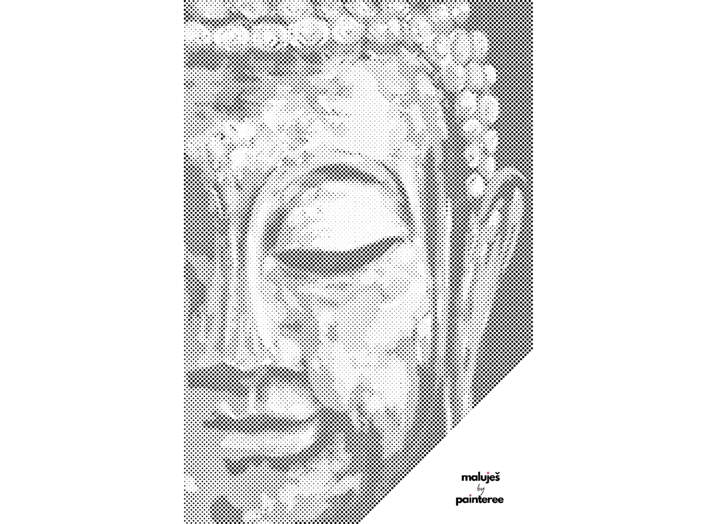 MALUJEŠ Tečkování - BUDDHA Barva: Červená, Rozměr: 80x120 cm, Rámování: bez rámu a bez vypnutí plátna