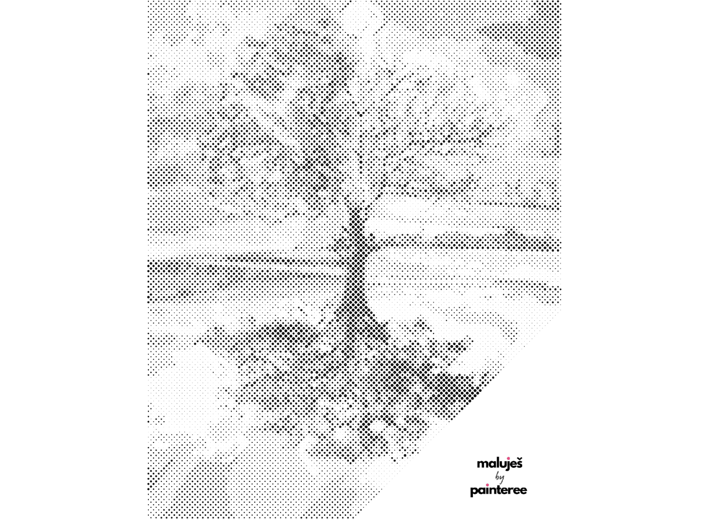 MALUJEŠ Tečkování - ČTVERO ROČNÍCH OBDOBÍ Barva: Modrá, Rozměr: 30x40 cm, Rámování: vypnuté plátno na rám