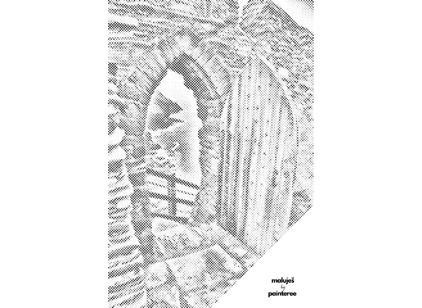 MALUJEŠ Tečkování - TATIANA HEPPLEWHITE - HRAD TINTAGEL UK Barva: Modrá, Rozměr: 40x60 cm, Rámování: vypnuté plátno na rám