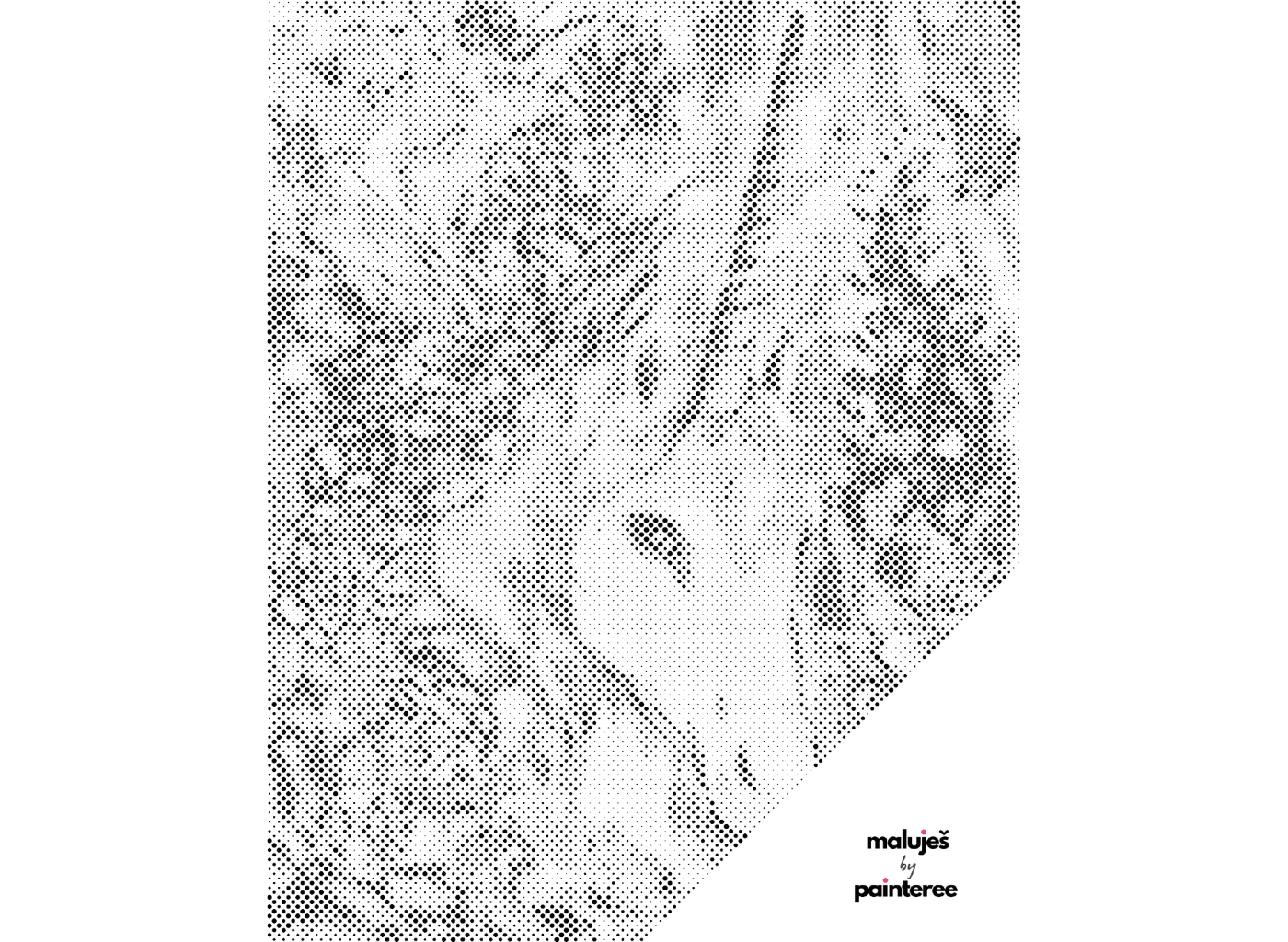 MALUJEŠ Tečkování - PŘEKRÁSNÝ JEDNOROŽEC S KVĚTINAMI Barva: Zelená, Rozměr: 30x40 cm, Rámování: vypnuté plátno na rám