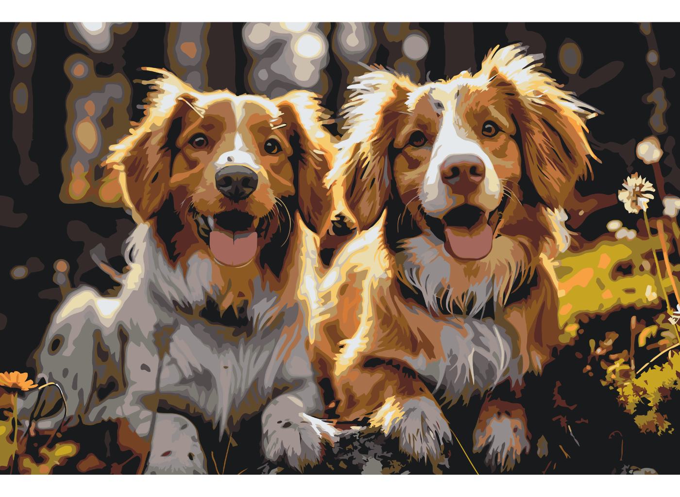 MALUJEŠ Malování podle čísel - NA PROCHÁZCE V LESE Rozměr: 40x60 cm, Rámování: vypnuté plátno na rám
