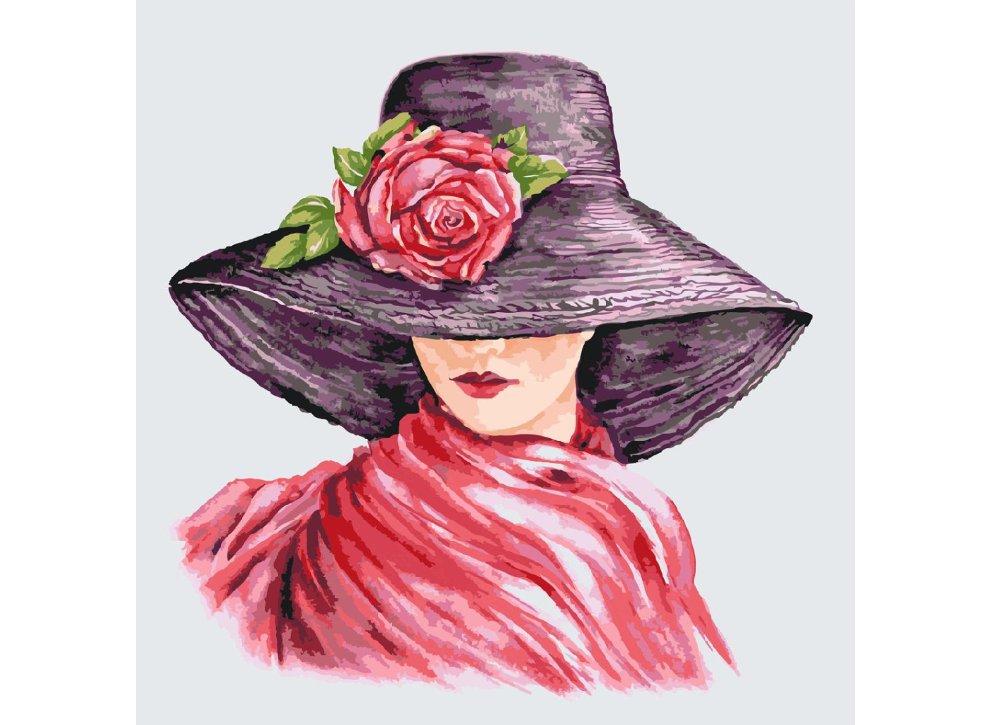 MALUJEŠ Malování podle čísel - ANNA´S ART - ELEGANCE Rozměr: 80x80 cm, Rámování: bez rámu a bez vypnutí plátna