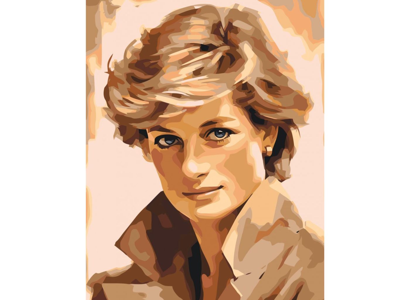 MALUJEŠ Malování podle čísel - PRINCEZNA DIANA Rozměr: 80x100 cm, Rámování: vypnuté plátno na rám