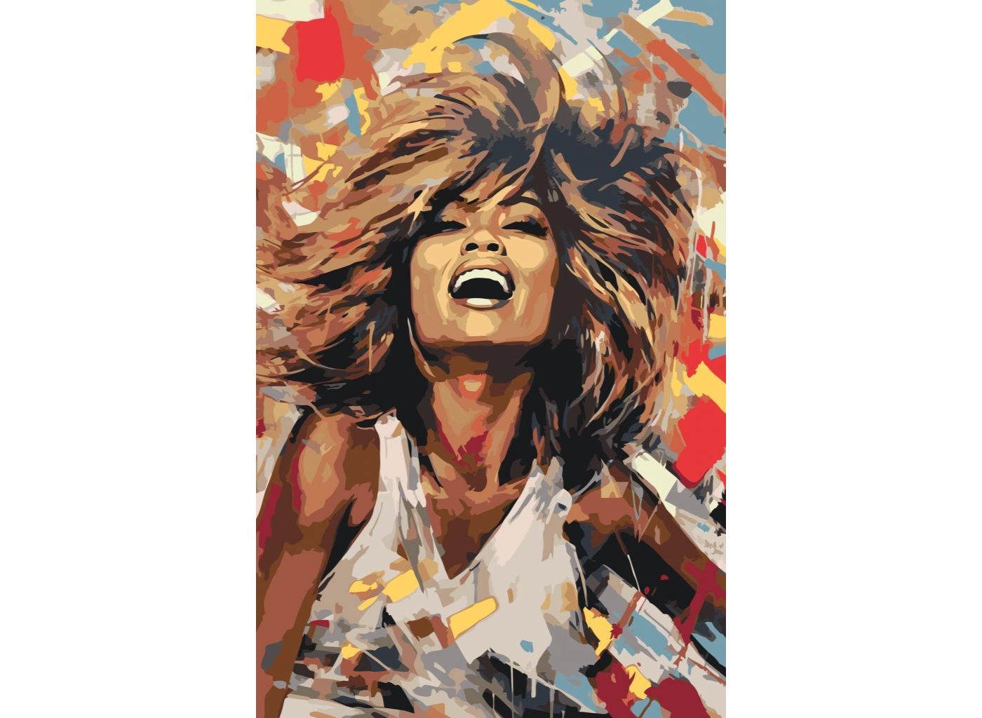 MALUJEŠ Malování podle čísel - TINA TURNER Rozměr: 80x120 cm, Rámování: vypnuté plátno na rám