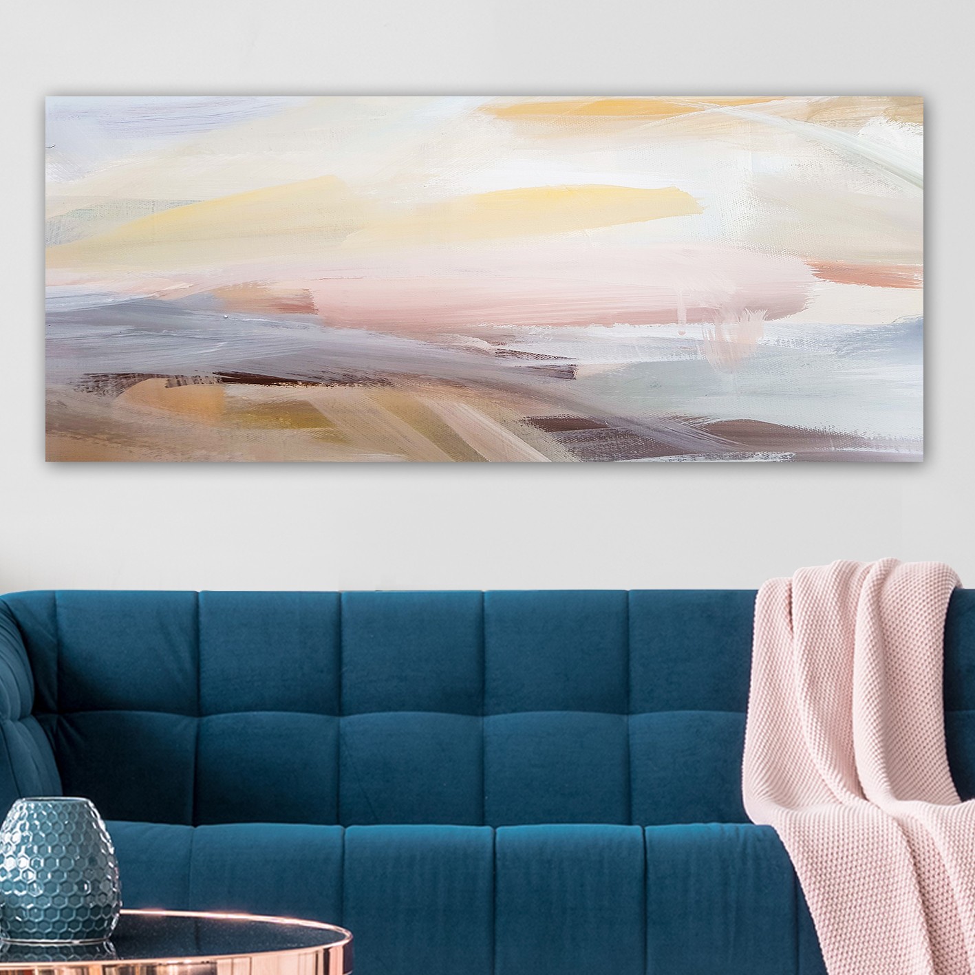 ASIR Nástěnný dekorační obraz na plátně HRA SVĚTLA 50x120 cm
