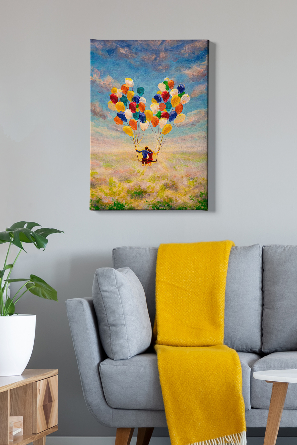 ASIR Nástěnný obraz BALLS plátno 50x70 cm