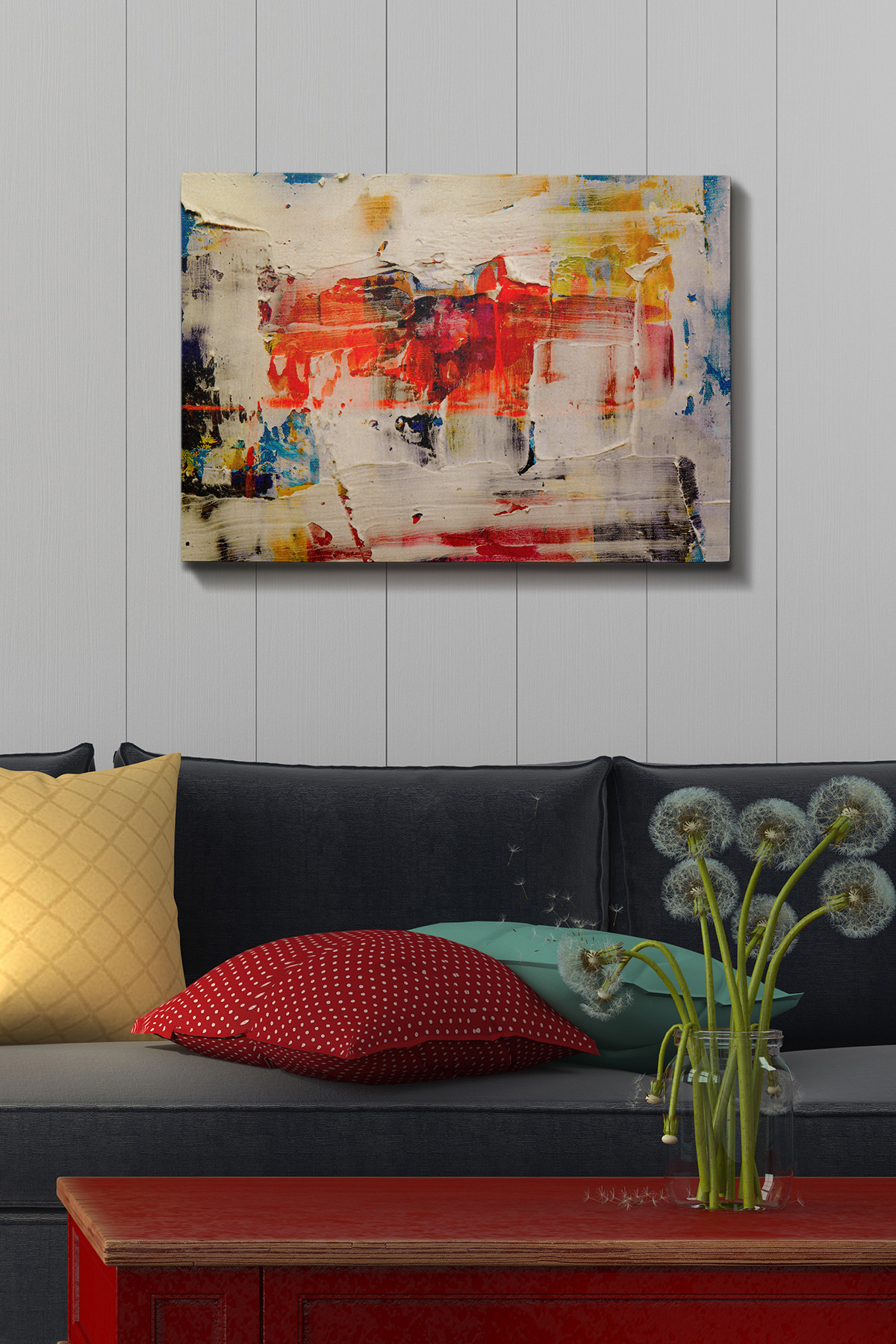 ASIR Nástěnný obraz ABSTRACT plátno 50x70 cm