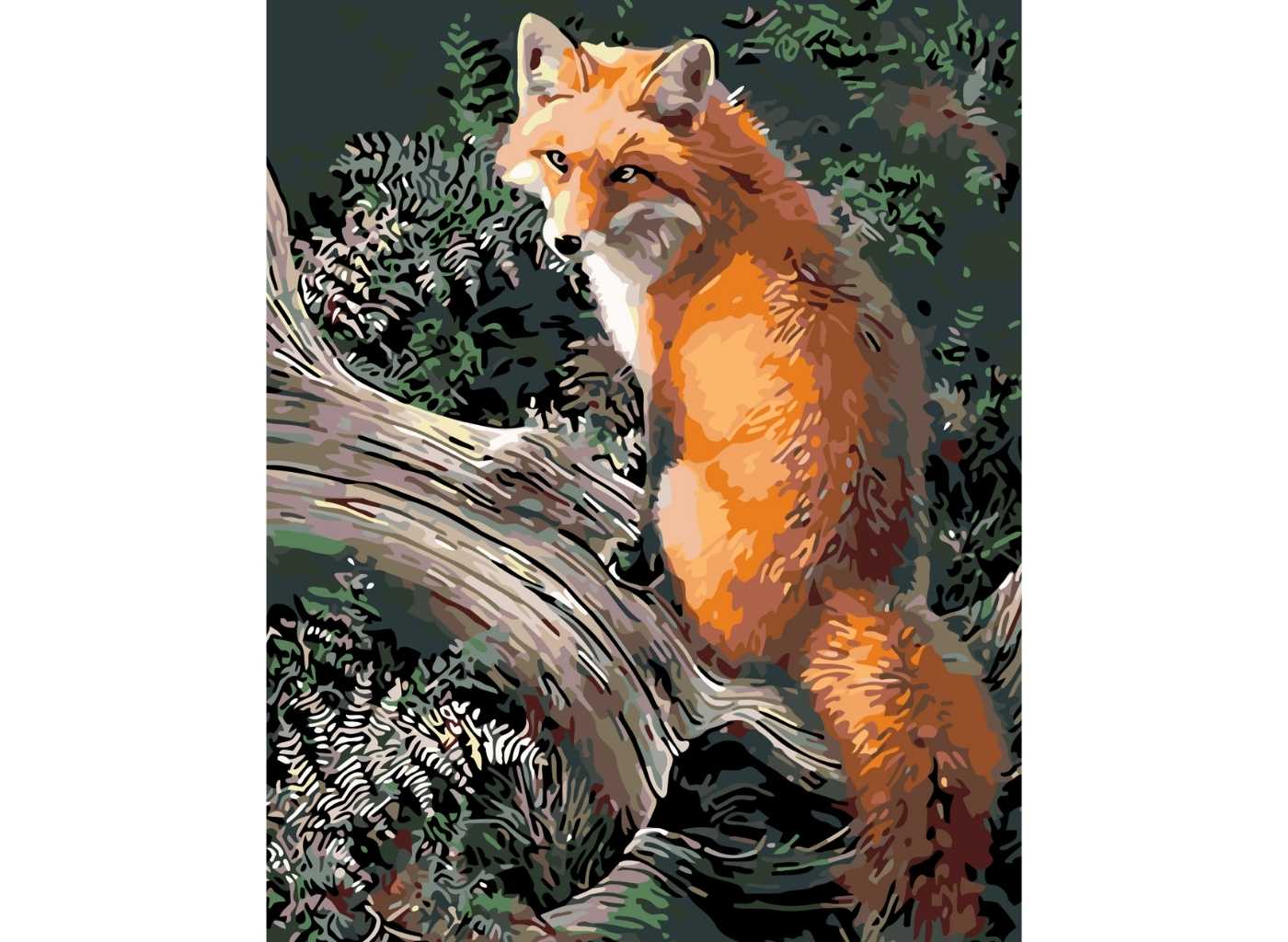 MALUJEŠ Malování podle čísel - JONI JOHNSON GODSY - LIŠKA 40 x 50 Rozměr: 30x40 cm, Rámování: vypnuté plátno na rám