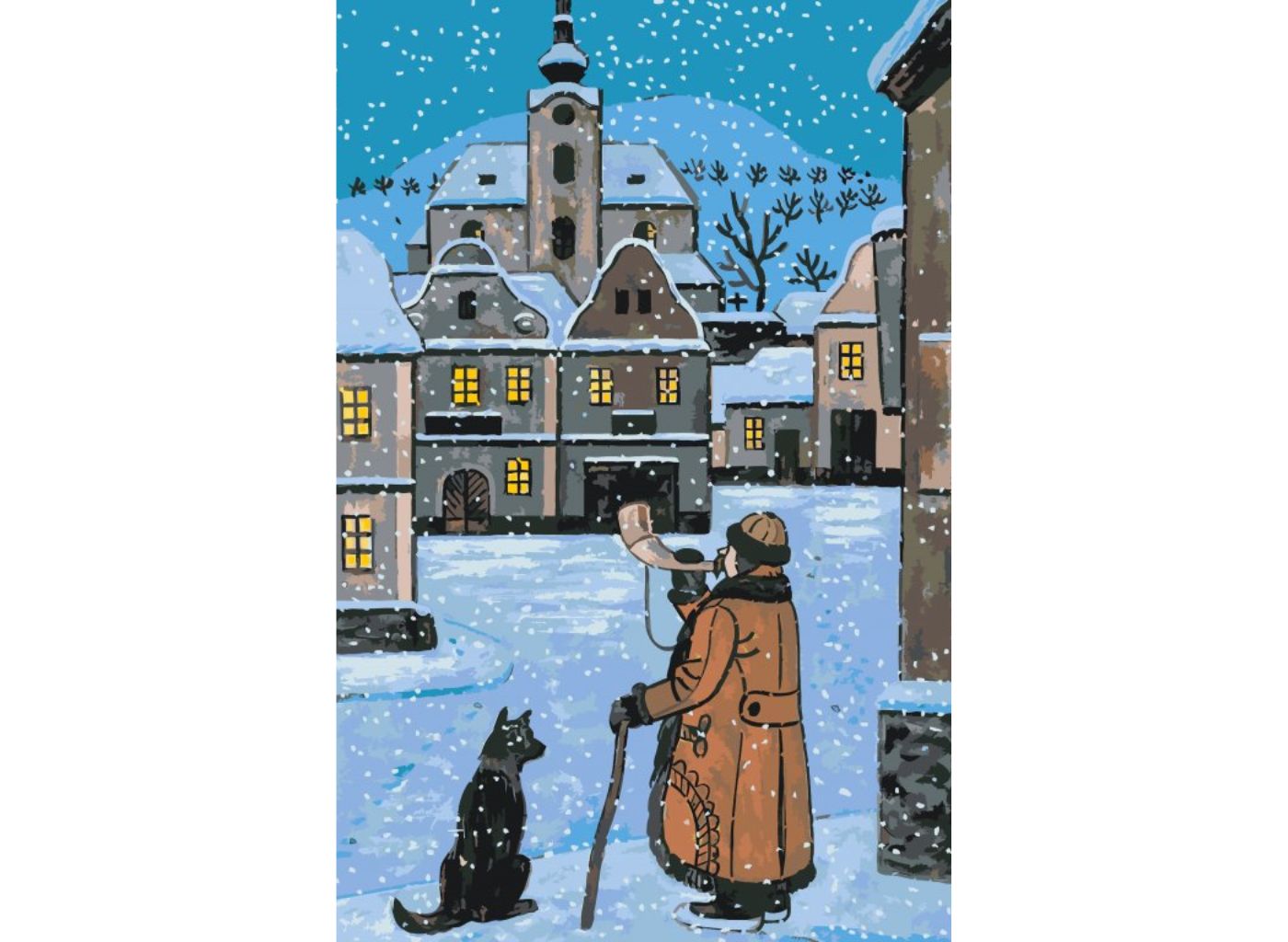 MALUJEŠ JOSEF LADA - MALÍŘSKÁ SADA S MOTIVY DLE VLASTNÍHO VÝBĚRU Motivy Lady: Ponocný - 40x60 cm