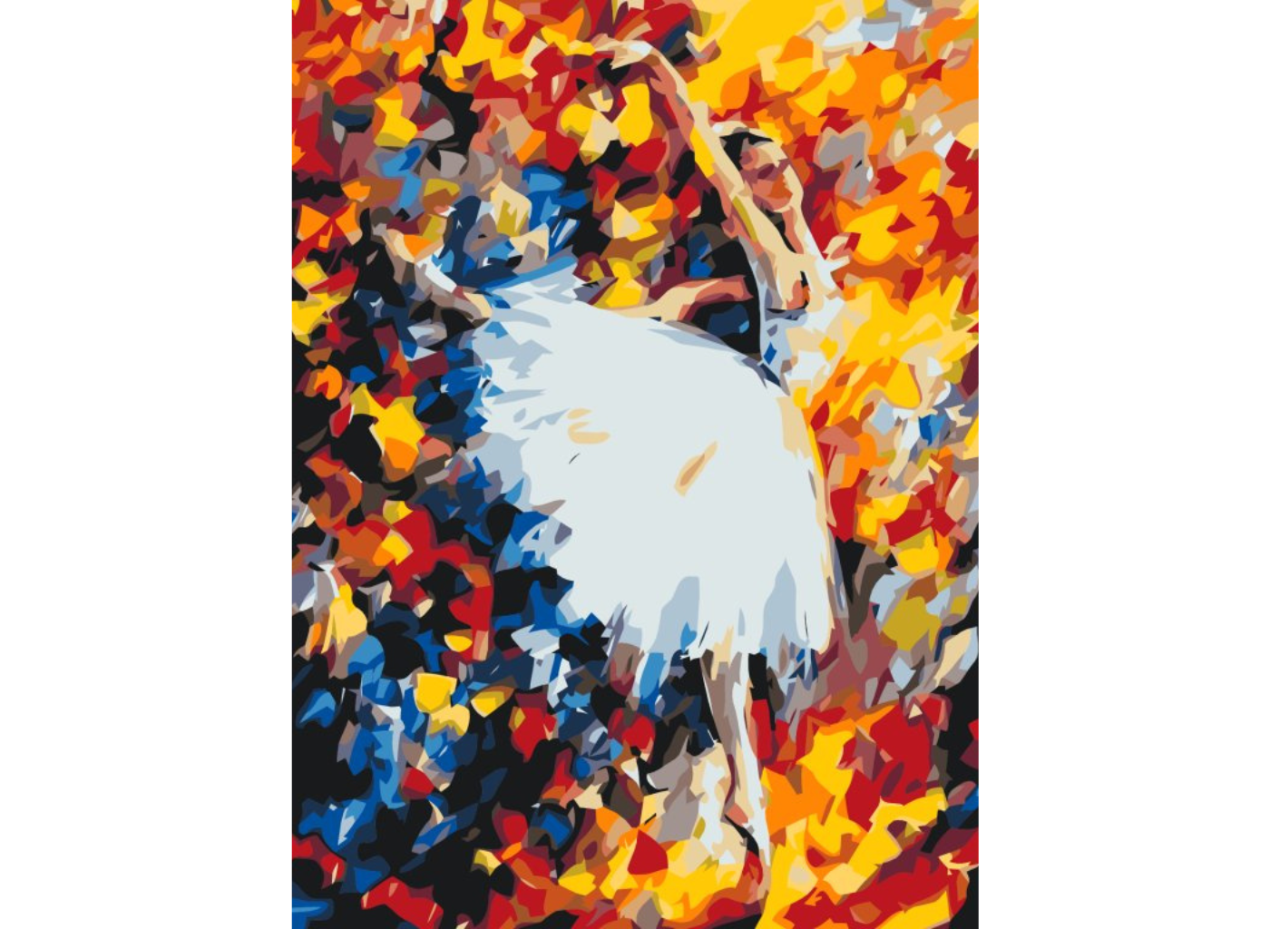MALUJEŠ Malování podle čísel - BALETKA V BARVÁCH Rozměr: 60x80 cm, Rámování: vypnuté plátno na rám