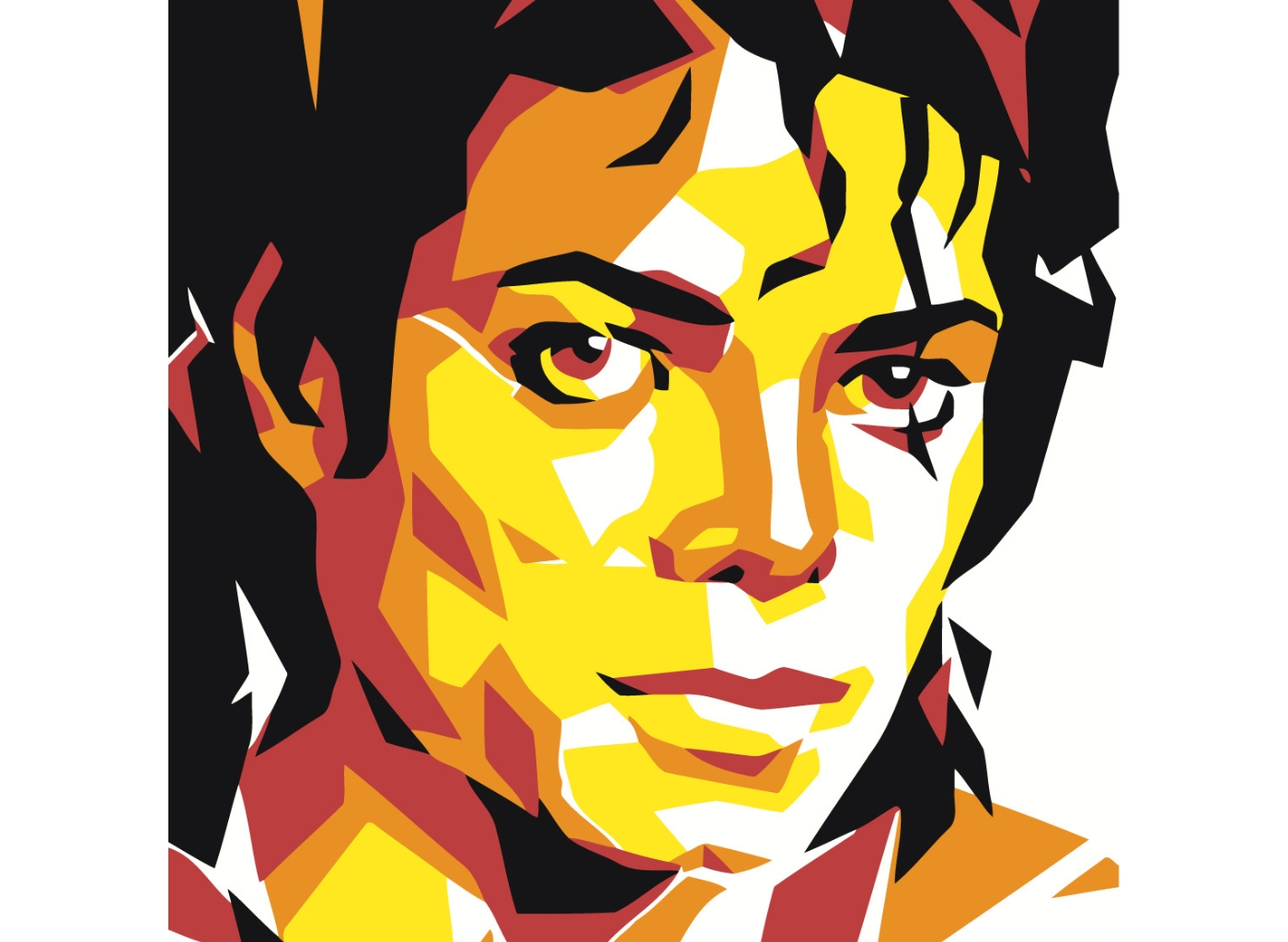 MALUJEŠ Malování podle čísel - ABSTRAKTNÍ MICHAEL JACKSON Rozměr: 80x80 cm, Rámování: bez rámu a bez vypnutí plátna