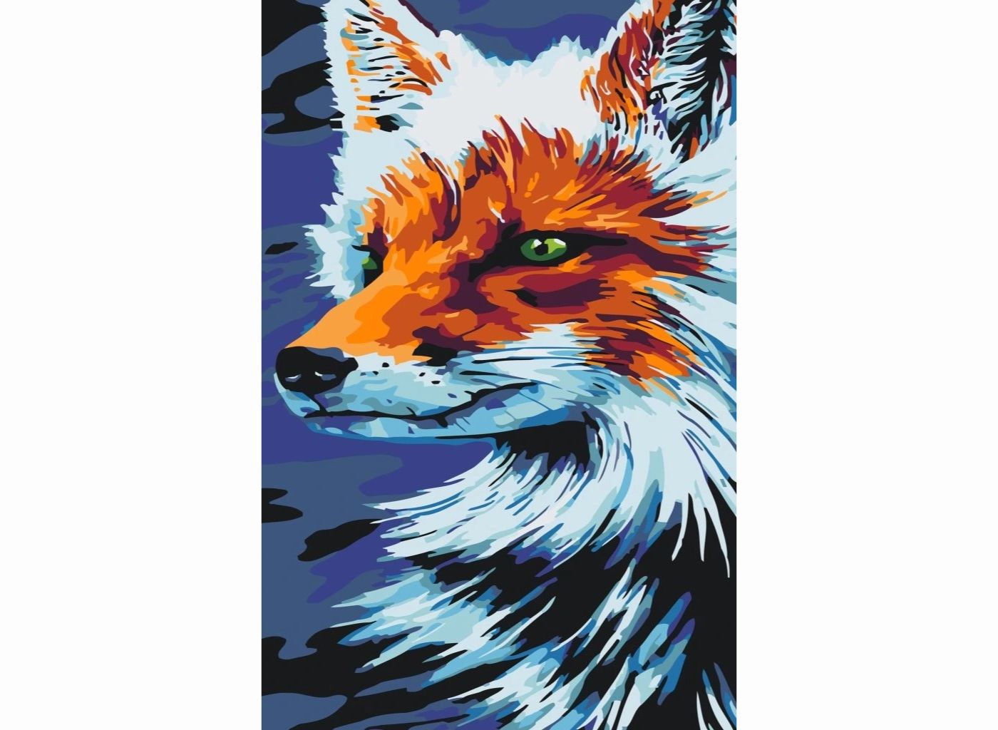 MALUJEŠ Malování podle čísel - MALOVANÁ LIŠKA Rozměr: 40 x 60 cm, Rámování: bez rámu a bez vypnutí plátna