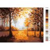 Malování podle čísel - PODZIMNÍ LES (Rozměr 60x80 cm, Rámování vypnuté plátno na rám)