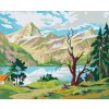 Malování podle čísel - BYDLENÍ POD HORAMI (Rozměr 60x80 cm, Rámování vypnuté plátno na rám)