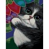 Malování podle čísel - OKATÝ KOCOUREK (Rozměr 80x100 cm, Rámování vypnuté plátno na rám)