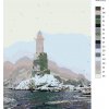 Malování podle čísel - MAJÁK V MLZE (Rozměr 60x80 cm, Rámování vypnuté plátno na rám)