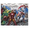 Malování podle čísel - AVANGERS HRDINOVÉ (Rozměr 60x80 cm, Rámování vypnuté plátno na rám)