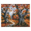 Malování podle čísel - STROMY A PODZIMNÍ KRAJINA
