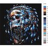 Malování podle čísel - LEBKA INDIÁNA (Rozměr 50X50 cm, Rámování vypnuté plátno na rám)