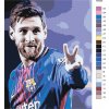 Malování podle čísel - MESSI V DRESU (Rozměr 60x80 cm, Rámování vypnuté plátno na rám)