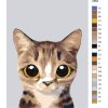 Malování podle čísel - OKATÁ MOUROVATÁ KOČIČKA (Rozměr 80x100 cm, Rámování vypnuté plátno na rám)