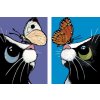 Malování podle čísel - SET KOŤATA S MOTÝLKEM
