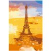 Malování podle čísel - EIFFELOVA VĚŽ (Rozměr 60x80 cm, Rámování vypnuté plátno na rám)