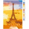 Malování podle čísel - EIFFELOVA VĚŽ (Rozměr 60x80 cm, Rámování vypnuté plátno na rám)
