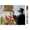 Malování podle čísel - LIDÉ Z VENKOVA (Rozměr 60x80 cm, Rámování vypnuté plátno na rám)