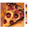 Malování podle čísel - PIZZA (Rozměr 50X50 cm, Rámování vypnuté plátno na rám)