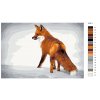 Malování podle čísel - LIŠKA ZE SEVERU (Rozměr 60x80 cm, Rámování vypnuté plátno na rám)