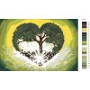 Malování podle čísel - ZELENÝ STROM V SRDCI by LOUISE ART