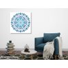 Malování podle čísel - MANDALA MODRO-TYRKYSOVÁ