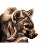 Malování podle čísel - AGNIESZKA MLECZEK - HYENA - BÍLÁ