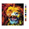 Malování podle čísel - JOSHUA DAIL - ZUŘIVOST LVA