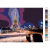 Malování podle čísel - NOČNÍ EIFFELOVKA OD SIENY (Rozměr 60x80 cm, Rámování bez rámu a bez vypnutí plátna)