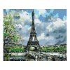 Malování podle čísel - EIFFELOVKA S JARNÍMI STROMY