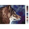 Malování podle čísel - HLAVA VLKA (Rozměr 80x100 cm, Rámování vypnuté plátno na rám)