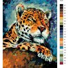 Malování podle čísel - ČÍHAJÍCÍ GEPARD (Rozměr 60x80 cm, Rámování vypnuté plátno na rám)