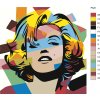 Malování podle čísel - MARILYN POP (Rozměr 50X50 cm, Rámování vypnuté plátno na rám)