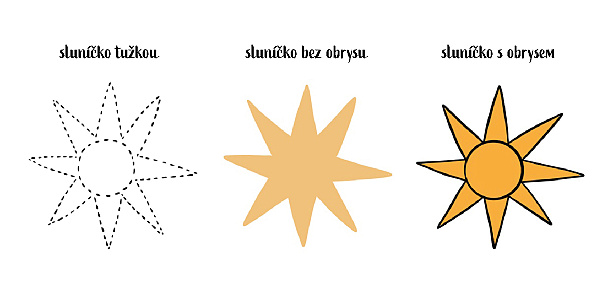 Na bílou keramiku nebo na zaschlý podklad si můžete tužkou předkreslit, co budete malovat.