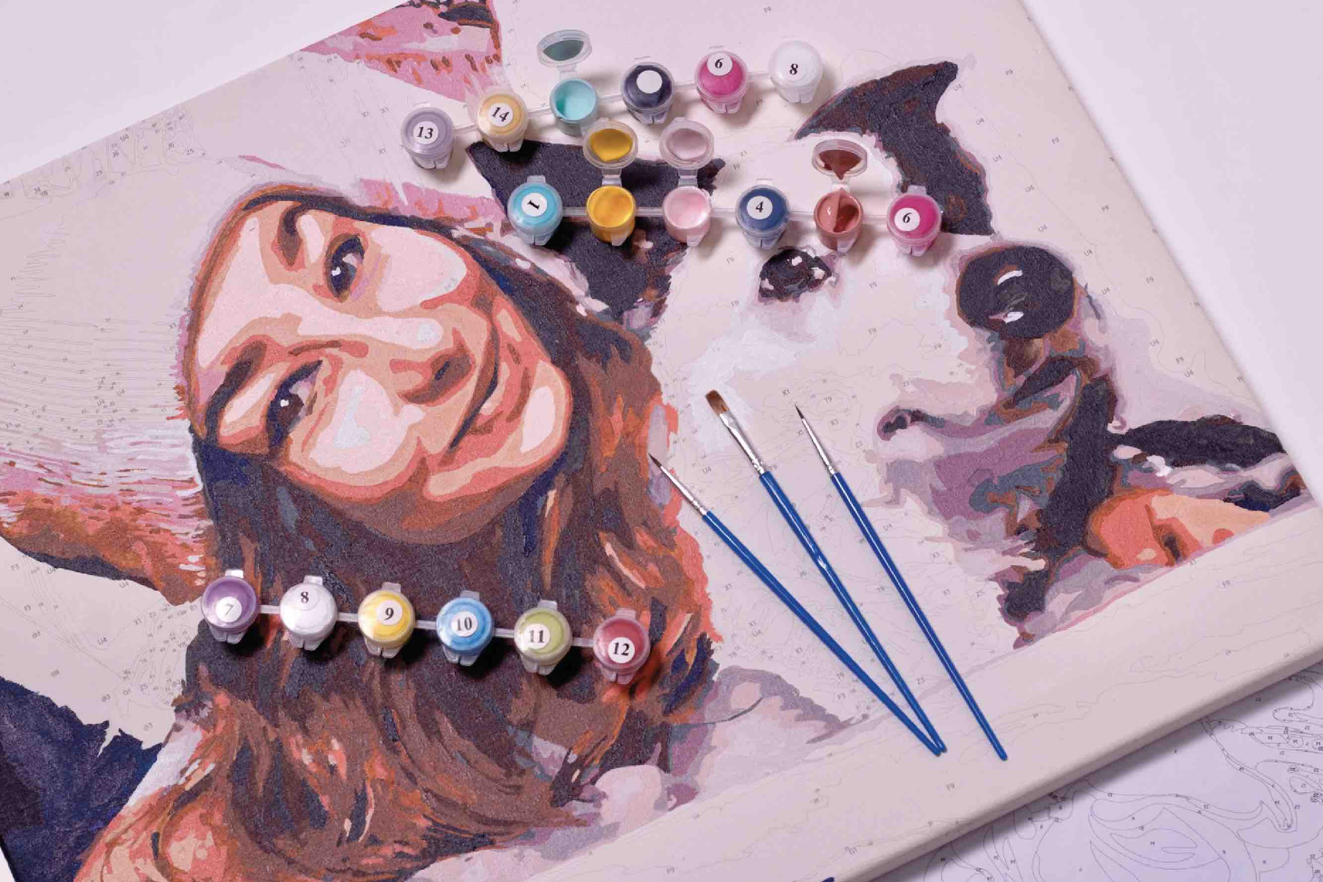 Maľovanie podľa čísel a techniky maľovania