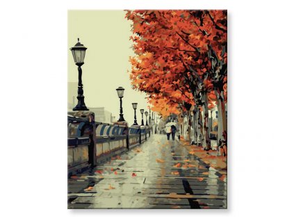 Maľovanie podľa čísel - Kolonáda v uličke