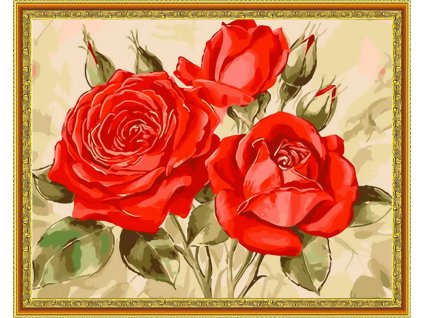 Diamantové maľovanie - Kvety ruží