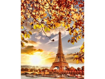 Diamantové maľovanie - Jesenná Eiffelova veža