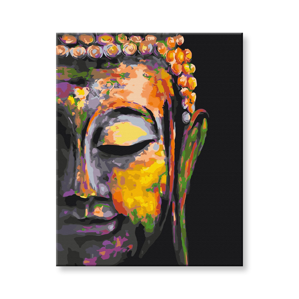 Maľovanie podľa čísel - Farebný Budha