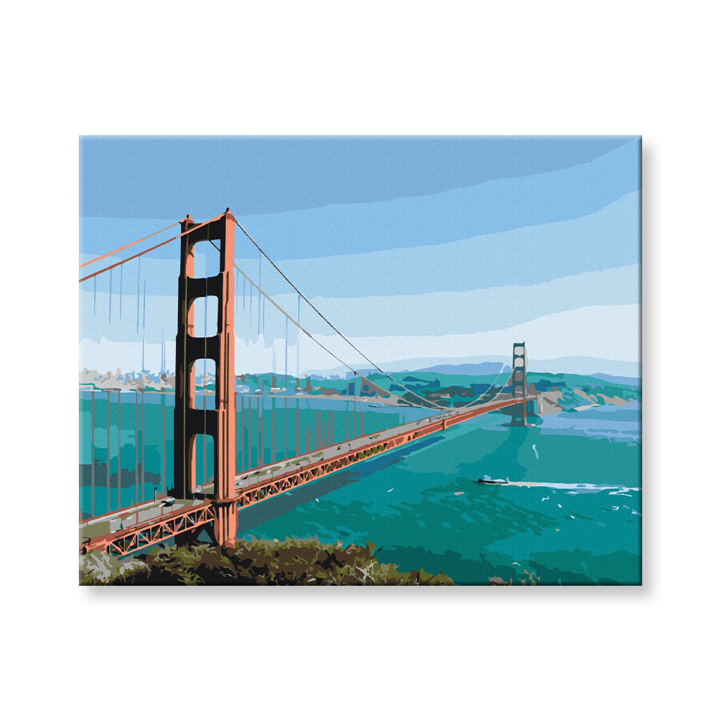 Maľovanie podľa čísel - Most San Francisco