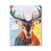 Maľovanie podľa čísel - jeleň z mozaiky