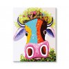 Maľovanie podľa čísel - abstrakcia kravy